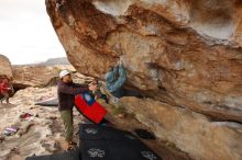 Bouldering in Hueco Tanks on 12/28/2019 with Blue Lizard Climbing and Yoga

Filename: SRM_20191228_1212300.jpg
Aperture: f/7.1
Shutter Speed: 1/250
Body: Canon EOS-1D Mark II
Lens: Canon EF 16-35mm f/2.8 L