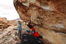 Bouldering in Hueco Tanks on 12/28/2019 with Blue Lizard Climbing and Yoga

Filename: SRM_20191228_1214380.jpg
Aperture: f/8.0
Shutter Speed: 1/250
Body: Canon EOS-1D Mark II
Lens: Canon EF 16-35mm f/2.8 L