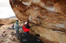 Bouldering in Hueco Tanks on 12/28/2019 with Blue Lizard Climbing and Yoga

Filename: SRM_20191228_1214420.jpg
Aperture: f/8.0
Shutter Speed: 1/250
Body: Canon EOS-1D Mark II
Lens: Canon EF 16-35mm f/2.8 L