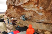 Bouldering in Hueco Tanks on 12/28/2019 with Blue Lizard Climbing and Yoga

Filename: SRM_20191228_1216320.jpg
Aperture: f/7.1
Shutter Speed: 1/250
Body: Canon EOS-1D Mark II
Lens: Canon EF 16-35mm f/2.8 L