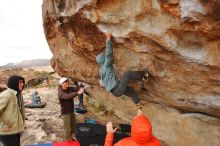 Bouldering in Hueco Tanks on 12/28/2019 with Blue Lizard Climbing and Yoga

Filename: SRM_20191228_1217451.jpg
Aperture: f/7.1
Shutter Speed: 1/250
Body: Canon EOS-1D Mark II
Lens: Canon EF 16-35mm f/2.8 L