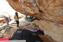 Bouldering in Hueco Tanks on 12/28/2019 with Blue Lizard Climbing and Yoga

Filename: SRM_20191228_1234030.jpg
Aperture: f/7.1
Shutter Speed: 1/250
Body: Canon EOS-1D Mark II
Lens: Canon EF 16-35mm f/2.8 L