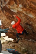 Bouldering in Hueco Tanks on 12/28/2019 with Blue Lizard Climbing and Yoga

Filename: SRM_20191228_1239450.jpg
Aperture: f/11.0
Shutter Speed: 1/250
Body: Canon EOS-1D Mark II
Lens: Canon EF 50mm f/1.8 II