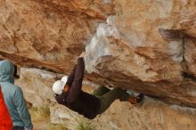 Bouldering in Hueco Tanks on 12/28/2019 with Blue Lizard Climbing and Yoga

Filename: SRM_20191228_1244220.jpg
Aperture: f/3.5
Shutter Speed: 1/400
Body: Canon EOS-1D Mark II
Lens: Canon EF 50mm f/1.8 II