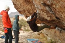 Bouldering in Hueco Tanks on 12/28/2019 with Blue Lizard Climbing and Yoga

Filename: SRM_20191228_1244400.jpg
Aperture: f/4.0
Shutter Speed: 1/400
Body: Canon EOS-1D Mark II
Lens: Canon EF 50mm f/1.8 II