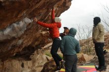 Bouldering in Hueco Tanks on 12/28/2019 with Blue Lizard Climbing and Yoga

Filename: SRM_20191228_1250101.jpg
Aperture: f/5.6
Shutter Speed: 1/400
Body: Canon EOS-1D Mark II
Lens: Canon EF 50mm f/1.8 II