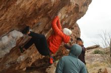 Bouldering in Hueco Tanks on 12/28/2019 with Blue Lizard Climbing and Yoga

Filename: SRM_20191228_1250170.jpg
Aperture: f/5.0
Shutter Speed: 1/400
Body: Canon EOS-1D Mark II
Lens: Canon EF 50mm f/1.8 II