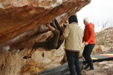 Bouldering in Hueco Tanks on 12/28/2019 with Blue Lizard Climbing and Yoga

Filename: SRM_20191228_1255100.jpg
Aperture: f/4.0
Shutter Speed: 1/400
Body: Canon EOS-1D Mark II
Lens: Canon EF 50mm f/1.8 II