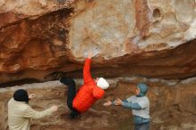 Bouldering in Hueco Tanks on 12/28/2019 with Blue Lizard Climbing and Yoga

Filename: SRM_20191228_1304281.jpg
Aperture: f/5.0
Shutter Speed: 1/500
Body: Canon EOS-1D Mark II
Lens: Canon EF 50mm f/1.8 II