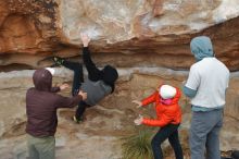 Bouldering in Hueco Tanks on 12/28/2019 with Blue Lizard Climbing and Yoga

Filename: SRM_20191228_1316360.jpg
Aperture: f/4.0
Shutter Speed: 1/400
Body: Canon EOS-1D Mark II
Lens: Canon EF 50mm f/1.8 II