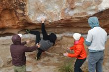 Bouldering in Hueco Tanks on 12/28/2019 with Blue Lizard Climbing and Yoga

Filename: SRM_20191228_1316370.jpg
Aperture: f/4.5
Shutter Speed: 1/400
Body: Canon EOS-1D Mark II
Lens: Canon EF 50mm f/1.8 II