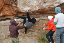 Bouldering in Hueco Tanks on 12/28/2019 with Blue Lizard Climbing and Yoga

Filename: SRM_20191228_1316371.jpg
Aperture: f/4.0
Shutter Speed: 1/400
Body: Canon EOS-1D Mark II
Lens: Canon EF 50mm f/1.8 II