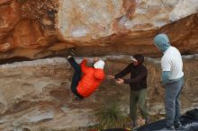 Bouldering in Hueco Tanks on 12/28/2019 with Blue Lizard Climbing and Yoga

Filename: SRM_20191228_1320350.jpg
Aperture: f/5.6
Shutter Speed: 1/400
Body: Canon EOS-1D Mark II
Lens: Canon EF 50mm f/1.8 II