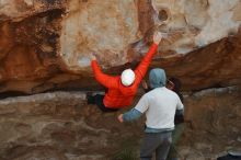 Bouldering in Hueco Tanks on 12/28/2019 with Blue Lizard Climbing and Yoga

Filename: SRM_20191228_1320590.jpg
Aperture: f/6.3
Shutter Speed: 1/400
Body: Canon EOS-1D Mark II
Lens: Canon EF 50mm f/1.8 II