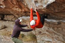 Bouldering in Hueco Tanks on 12/28/2019 with Blue Lizard Climbing and Yoga

Filename: SRM_20191228_1326140.jpg
Aperture: f/4.0
Shutter Speed: 1/400
Body: Canon EOS-1D Mark II
Lens: Canon EF 50mm f/1.8 II