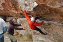 Bouldering in Hueco Tanks on 12/28/2019 with Blue Lizard Climbing and Yoga

Filename: SRM_20191228_1327360.jpg
Aperture: f/3.5
Shutter Speed: 1/400
Body: Canon EOS-1D Mark II
Lens: Canon EF 50mm f/1.8 II