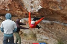 Bouldering in Hueco Tanks on 12/28/2019 with Blue Lizard Climbing and Yoga

Filename: SRM_20191228_1328360.jpg
Aperture: f/4.0
Shutter Speed: 1/400
Body: Canon EOS-1D Mark II
Lens: Canon EF 50mm f/1.8 II