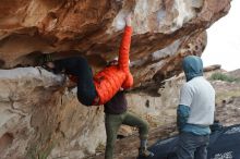 Bouldering in Hueco Tanks on 12/28/2019 with Blue Lizard Climbing and Yoga

Filename: SRM_20191228_1334540.jpg
Aperture: f/4.0
Shutter Speed: 1/400
Body: Canon EOS-1D Mark II
Lens: Canon EF 50mm f/1.8 II
