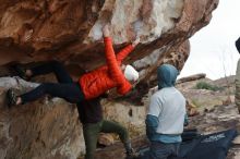 Bouldering in Hueco Tanks on 12/28/2019 with Blue Lizard Climbing and Yoga

Filename: SRM_20191228_1334570.jpg
Aperture: f/4.5
Shutter Speed: 1/400
Body: Canon EOS-1D Mark II
Lens: Canon EF 50mm f/1.8 II