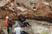 Bouldering in Hueco Tanks on 12/28/2019 with Blue Lizard Climbing and Yoga

Filename: SRM_20191228_1342340.jpg
Aperture: f/4.5
Shutter Speed: 1/400
Body: Canon EOS-1D Mark II
Lens: Canon EF 50mm f/1.8 II