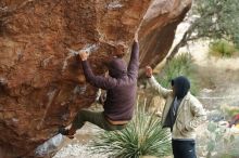 Bouldering in Hueco Tanks on 12/28/2019 with Blue Lizard Climbing and Yoga

Filename: SRM_20191228_1419100.jpg
Aperture: f/2.8
Shutter Speed: 1/400
Body: Canon EOS-1D Mark II
Lens: Canon EF 50mm f/1.8 II