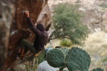 Bouldering in Hueco Tanks on 12/28/2019 with Blue Lizard Climbing and Yoga

Filename: SRM_20191228_1419310.jpg
Aperture: f/3.5
Shutter Speed: 1/400
Body: Canon EOS-1D Mark II
Lens: Canon EF 50mm f/1.8 II
