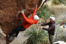 Bouldering in Hueco Tanks on 12/28/2019 with Blue Lizard Climbing and Yoga

Filename: SRM_20191228_1430490.jpg
Aperture: f/5.0
Shutter Speed: 1/200
Body: Canon EOS-1D Mark II
Lens: Canon EF 50mm f/1.8 II