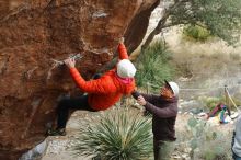 Bouldering in Hueco Tanks on 12/28/2019 with Blue Lizard Climbing and Yoga

Filename: SRM_20191228_1430560.jpg
Aperture: f/4.5
Shutter Speed: 1/200
Body: Canon EOS-1D Mark II
Lens: Canon EF 50mm f/1.8 II