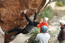 Bouldering in Hueco Tanks on 12/28/2019 with Blue Lizard Climbing and Yoga

Filename: SRM_20191228_1433250.jpg
Aperture: f/3.2
Shutter Speed: 1/250
Body: Canon EOS-1D Mark II
Lens: Canon EF 50mm f/1.8 II