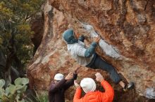 Bouldering in Hueco Tanks on 12/28/2019 with Blue Lizard Climbing and Yoga

Filename: SRM_20191228_1434430.jpg
Aperture: f/4.5
Shutter Speed: 1/250
Body: Canon EOS-1D Mark II
Lens: Canon EF 50mm f/1.8 II