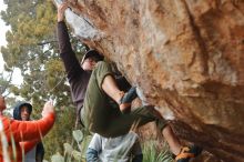 Bouldering in Hueco Tanks on 12/28/2019 with Blue Lizard Climbing and Yoga

Filename: SRM_20191228_1443090.jpg
Aperture: f/2.8
Shutter Speed: 1/250
Body: Canon EOS-1D Mark II
Lens: Canon EF 50mm f/1.8 II