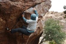 Bouldering in Hueco Tanks on 12/28/2019 with Blue Lizard Climbing and Yoga

Filename: SRM_20191228_1444460.jpg
Aperture: f/4.0
Shutter Speed: 1/250
Body: Canon EOS-1D Mark II
Lens: Canon EF 50mm f/1.8 II