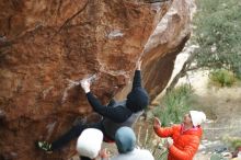 Bouldering in Hueco Tanks on 12/28/2019 with Blue Lizard Climbing and Yoga

Filename: SRM_20191228_1449220.jpg
Aperture: f/1.8
Shutter Speed: 1/320
Body: Canon EOS-1D Mark II
Lens: Canon EF 50mm f/1.8 II