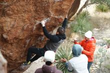 Bouldering in Hueco Tanks on 12/28/2019 with Blue Lizard Climbing and Yoga

Filename: SRM_20191228_1449470.jpg
Aperture: f/2.8
Shutter Speed: 1/320
Body: Canon EOS-1D Mark II
Lens: Canon EF 50mm f/1.8 II