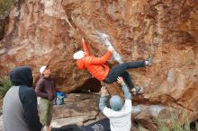 Bouldering in Hueco Tanks on 12/28/2019 with Blue Lizard Climbing and Yoga

Filename: SRM_20191228_1506120.jpg
Aperture: f/4.5
Shutter Speed: 1/250
Body: Canon EOS-1D Mark II
Lens: Canon EF 16-35mm f/2.8 L