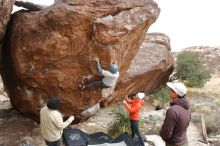 Bouldering in Hueco Tanks on 12/28/2019 with Blue Lizard Climbing and Yoga

Filename: SRM_20191228_1521010.jpg
Aperture: f/6.3
Shutter Speed: 1/250
Body: Canon EOS-1D Mark II
Lens: Canon EF 16-35mm f/2.8 L