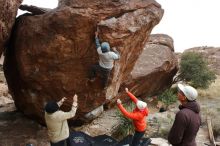 Bouldering in Hueco Tanks on 12/28/2019 with Blue Lizard Climbing and Yoga

Filename: SRM_20191228_1521100.jpg
Aperture: f/8.0
Shutter Speed: 1/250
Body: Canon EOS-1D Mark II
Lens: Canon EF 16-35mm f/2.8 L