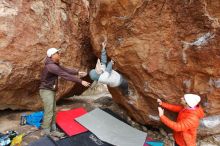 Bouldering in Hueco Tanks on 12/28/2019 with Blue Lizard Climbing and Yoga

Filename: SRM_20191228_1527400.jpg
Aperture: f/5.0
Shutter Speed: 1/250
Body: Canon EOS-1D Mark II
Lens: Canon EF 16-35mm f/2.8 L