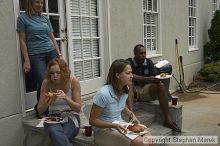 Coach Paul Hewitt grilled hamburgers at AXO Thursday night.  AXO was the winning sorority for the basketball attendance competition.

Filename: crw_0061_std.jpg
Aperture: f/8.0
Shutter Speed: 1/100
Body: Canon EOS DIGITAL REBEL
Lens: Sigma 15-30mm f/3.5-4.5 EX Aspherical DG DF