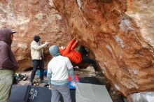 Bouldering in Hueco Tanks on 12/28/2019 with Blue Lizard Climbing and Yoga

Filename: SRM_20191228_1548040.jpg
Aperture: f/3.5
Shutter Speed: 1/250
Body: Canon EOS-1D Mark II
Lens: Canon EF 16-35mm f/2.8 L