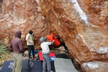 Bouldering in Hueco Tanks on 12/28/2019 with Blue Lizard Climbing and Yoga

Filename: SRM_20191228_1549030.jpg
Aperture: f/4.0
Shutter Speed: 1/250
Body: Canon EOS-1D Mark II
Lens: Canon EF 16-35mm f/2.8 L