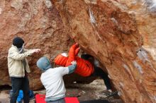 Bouldering in Hueco Tanks on 12/28/2019 with Blue Lizard Climbing and Yoga

Filename: SRM_20191228_1549040.jpg
Aperture: f/3.5
Shutter Speed: 1/250
Body: Canon EOS-1D Mark II
Lens: Canon EF 16-35mm f/2.8 L