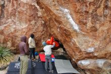 Bouldering in Hueco Tanks on 12/28/2019 with Blue Lizard Climbing and Yoga

Filename: SRM_20191228_1550120.jpg
Aperture: f/4.0
Shutter Speed: 1/250
Body: Canon EOS-1D Mark II
Lens: Canon EF 16-35mm f/2.8 L