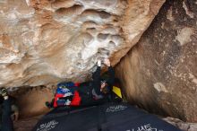 Bouldering in Hueco Tanks on 12/28/2019 with Blue Lizard Climbing and Yoga

Filename: SRM_20191228_1617570.jpg
Aperture: f/5.6
Shutter Speed: 1/250
Body: Canon EOS-1D Mark II
Lens: Canon EF 16-35mm f/2.8 L