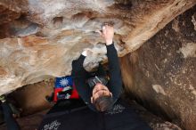 Bouldering in Hueco Tanks on 12/28/2019 with Blue Lizard Climbing and Yoga

Filename: SRM_20191228_1618110.jpg
Aperture: f/5.6
Shutter Speed: 1/250
Body: Canon EOS-1D Mark II
Lens: Canon EF 16-35mm f/2.8 L