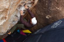 Bouldering in Hueco Tanks on 12/28/2019 with Blue Lizard Climbing and Yoga

Filename: SRM_20191228_1621020.jpg
Aperture: f/4.5
Shutter Speed: 1/250
Body: Canon EOS-1D Mark II
Lens: Canon EF 16-35mm f/2.8 L