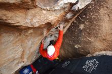 Bouldering in Hueco Tanks on 12/28/2019 with Blue Lizard Climbing and Yoga

Filename: SRM_20191228_1624020.jpg
Aperture: f/4.5
Shutter Speed: 1/250
Body: Canon EOS-1D Mark II
Lens: Canon EF 16-35mm f/2.8 L