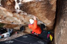 Bouldering in Hueco Tanks on 12/28/2019 with Blue Lizard Climbing and Yoga

Filename: SRM_20191228_1624080.jpg
Aperture: f/3.5
Shutter Speed: 1/250
Body: Canon EOS-1D Mark II
Lens: Canon EF 16-35mm f/2.8 L