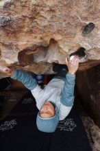 Bouldering in Hueco Tanks on 12/28/2019 with Blue Lizard Climbing and Yoga

Filename: SRM_20191228_1625520.jpg
Aperture: f/5.0
Shutter Speed: 1/250
Body: Canon EOS-1D Mark II
Lens: Canon EF 16-35mm f/2.8 L