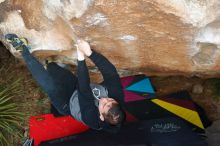 Bouldering in Hueco Tanks on 12/28/2019 with Blue Lizard Climbing and Yoga

Filename: SRM_20191228_1642140.jpg
Aperture: f/5.0
Shutter Speed: 1/250
Body: Canon EOS-1D Mark II
Lens: Canon EF 50mm f/1.8 II